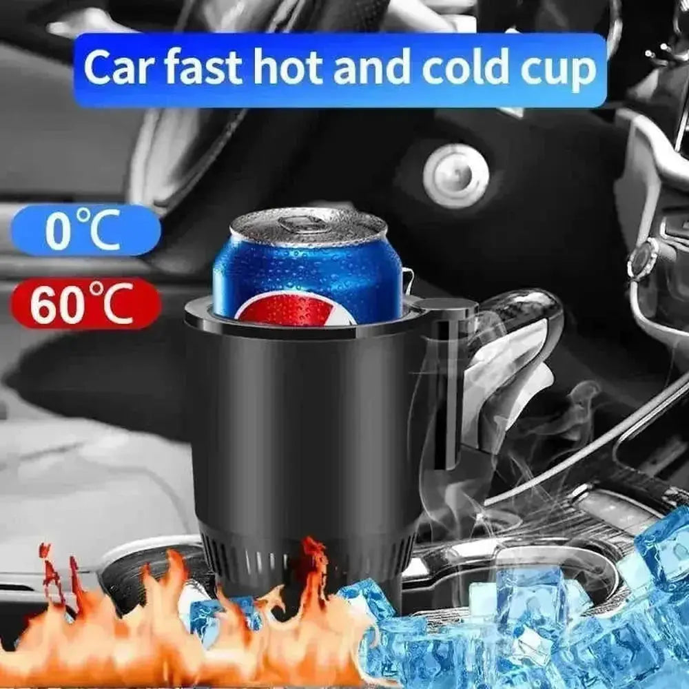 2-in-1 Car Cup Warmer & Cooler - 12V Smart Temperature Control Cup Holder - view 14 (pattern: check)