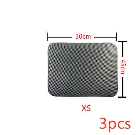 Double Layer Litter Cat Bed Pads Pet Cat Litter Mat Trapping Pets Litter Box Mat Pet Product Bed For Cats House Clean Mat Meifu Market