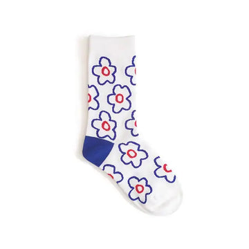 Cute cartoon flower socks cotton girl in stockings