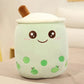 Cute Fruit Drink Plush Stuffed Soft Strawberry Milk Tea Plush Boba Tea Cup Toy Bubble Tea Pillow Cushion Kids Gift Meifu Market