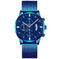 stainless-steel mesh band | 40mm case diameter | sapphire crystal glass | ultrasonic cleaning