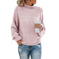 Solid Turtleneck Pullover Sweater Winter Fashion Casual Knitted Long-Sleeved Top Women's Clothing Meifu Market