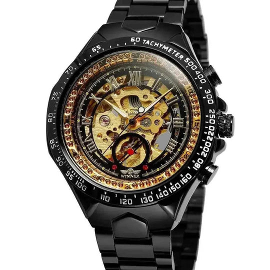 sapphire crystal glass | exhibition case back | self-winding movement | energy saving