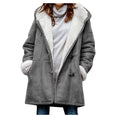 Winter Button Coat Fashion Warm Hooded Jacket With Pockets Women's Clothing Meifu Market