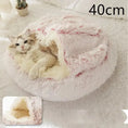 2-in-1 Dog & Cat Bed - Round Plush Warm Winter Pet House Meifu Market