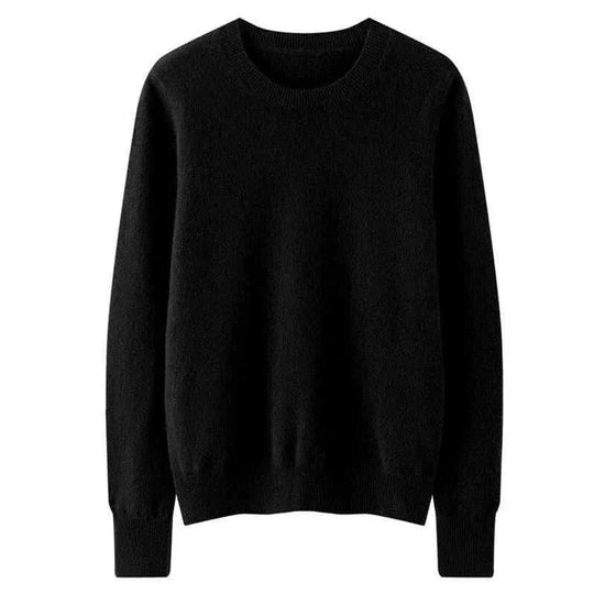 cotton-blend knit fabric | oversized fit long sleeve | breathable loose sweater | ultrasonic cleaning