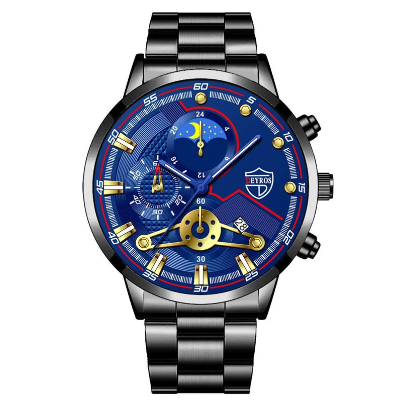 stainless steel case | office wear timepiece | free shipping offer | energy saving