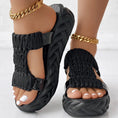Platform Sandals Summer Braided Knit Hollow Open Toe Slipper Sandals - Anklet Not Included Meifu Market