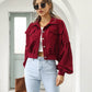 Women's Casual Lapel Corduroy Jacket Short Coat Meifu Market