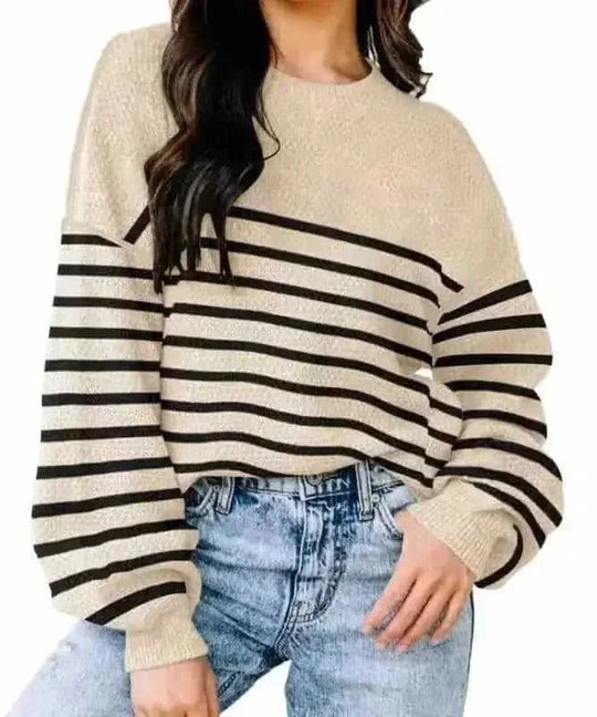 oversized knit sweater | premium cotton blend | long sleeve pullover | energy saving