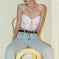 Women's Hollow Backless Lace Crop Camisole - Meifu Market