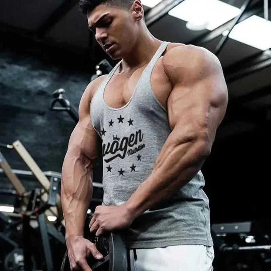 moisture-wicking cotton vest | breathable sleeveless workout top | muscle fit training tank | energy saving