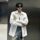 Men's Autumn Ruoshuai High-grade Long-sleeved Shirt L - close-up detail shot
