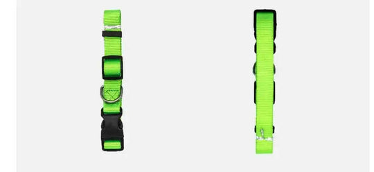 New Pet Collar Red - side view showing details