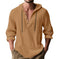 New Wish Cotton Linen Shirt Hooded Sweater Long Sleeve Hooded Casual Daily Clothing Dark Brown - available style options