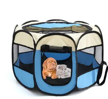 Folding Octagonal Pet Fence Oxford Cloth Cat And Dog Kennel Meifu Market