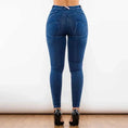 melody blue ripped jeans | high-waisted ripped jeggings | stretchy denim leggings | ultrasonic cleaning