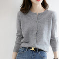 Women's Knitted Cardigan Sweater - Solid Color Loose Fit Button Front Coat Meifu Market