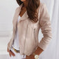 Zip-up Lapel Jacket With Pockets Ins Fashion Long Sleeve Short Tops Women's Clothing Meifu Market