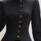 irregular hem coat | slim-fit halloween jacket | polyester blend fabric | energy saving