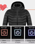 New Heated Jacket Coat USB Electric Jacket Cotton Coat Heater Thermal Clothing Heating Vest Men's Clothes Winter Meifu Market