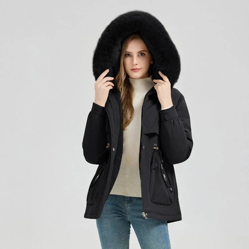 faux fur collar coat | waterproof winter coat | longline puffer jacket | ultrasonic cleaning