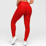 Women's High Waist Scrunch Textured Compression Leggings