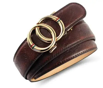 Automatic Alloy Buckle Cowhide Men's Belt meifu market