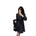 Women's Black Temperament Midi Dress Meifu Market