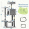 44 Inch Cat Tree Tower, Multi-Cat Climbing Tower With, Natural Sisal Scratching Posts, Extended Platform, Hammock Meifu Market