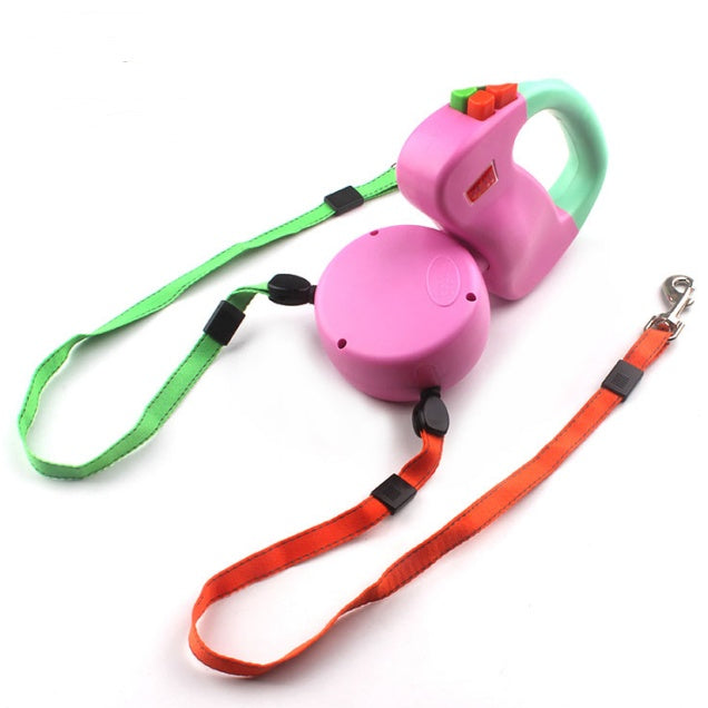 Retractable Dual Pet Dog Walking Leash Meifu Market
