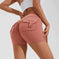 high-waisted compression shorts | quick-dry nylon fabric | 4-way stretch material | ultrasonic cleaning