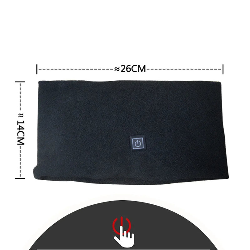 heated neck warmer | rechargeable heating scarf | cold weather gear | energy saving