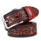 Carved Craft Men's Belt Fashion Cattlehide Leather Pant Belt Meifu Market