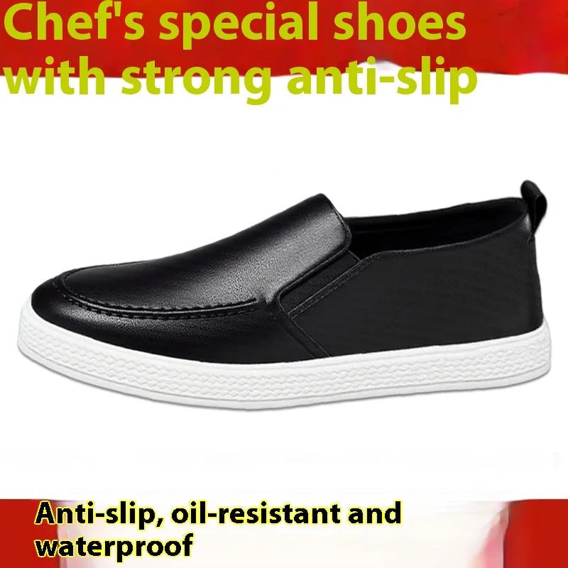 genuine leather upper | breathable summer shoes | kitchen work shoes | energy saving