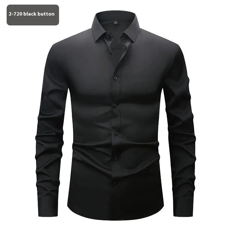 four-way stretch fabric | moisture-wicking long sleeve shirt | slim fit stretch shirt | ultrasonic cleaning