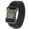 New Quick Release Tactical Release Buckle Braided Elastic Belt Men Sapphire Blue - front view 0