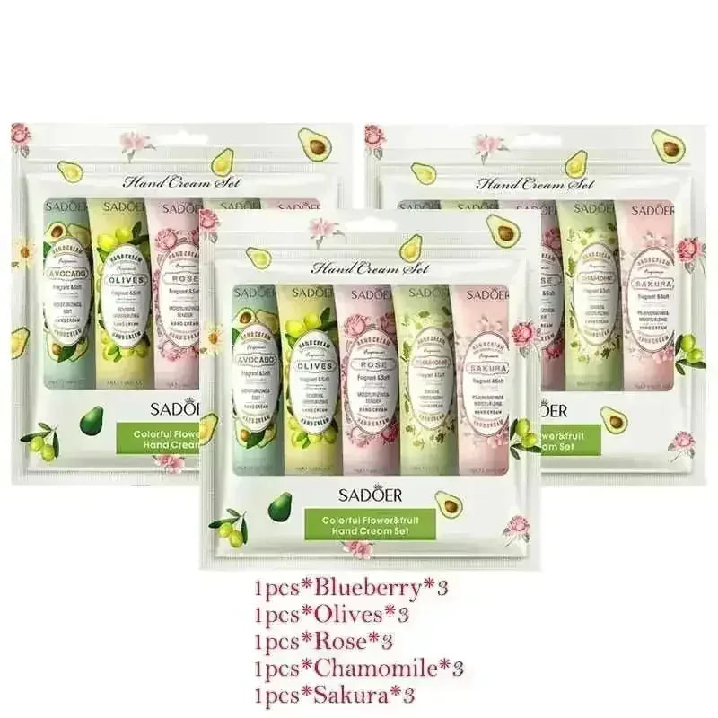 Avocado Sakura Hand Cream Sets - Moisturizing & Anti-Wrinkle Skincare - Meifu Market