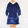 fleece-lined pullover | double layer composite fabric | thick flannel home wear | energy saving