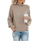 Solid Turtleneck Pullover Sweater Winter Fashion Casual Knitted Long-Sleeved Top Women's Clothing Meifu Market