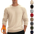fleece-lined construction | loose fit sweater | cotton blend material | ultrasonic cleaning