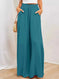 high-waisted wide leg pants | soft cotton blend fabric | elastic waistband sweatpants | ultrasonic cleaning