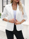Women's Business Blazer 3/4 Sleeve Casual Suit Jacket Meifu Market