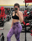 Tie Dye Leggings Women Fitness Yoga Pants Seamless Push Up Workout Tights Gym Sports Legging
