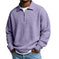 Mens Half-Zip Collared Polo Shirt Top Navy Blue - available style options