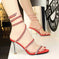 snake-shaped stiletto heels | rhinestone embellished heels | evening party shoes | energy saving