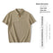 Open-Mesh Waffle Polo Shirt for Men's Relaxed Summer Style