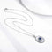 sterling silver necklace | diamond pendant necklace for women | wedding party jewelry | ultrasonic cleaning