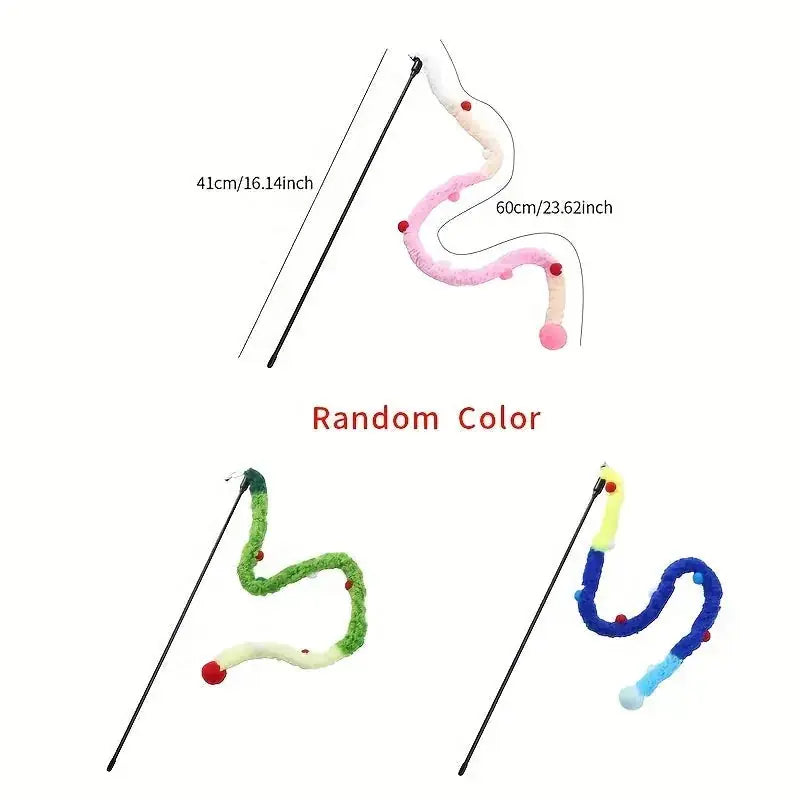 interactive cat toy | soft plush cat teaser | kitten play stick | ultrasonic cleaning