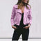 Lapel And Diagonal Zipper Short Women's Clothing Meifu Market
